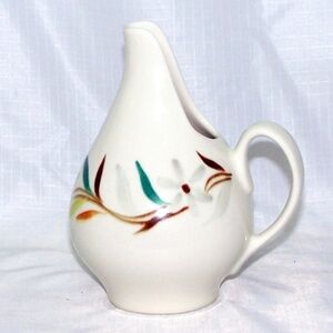 VTG- Purinton Pottery Creamer "Dutch Jug" / "Ivy Red Blossom" pattern